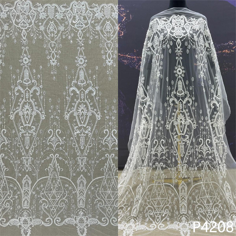 UAE Style Bridal & Gown Mesh Fabric Custom Design
