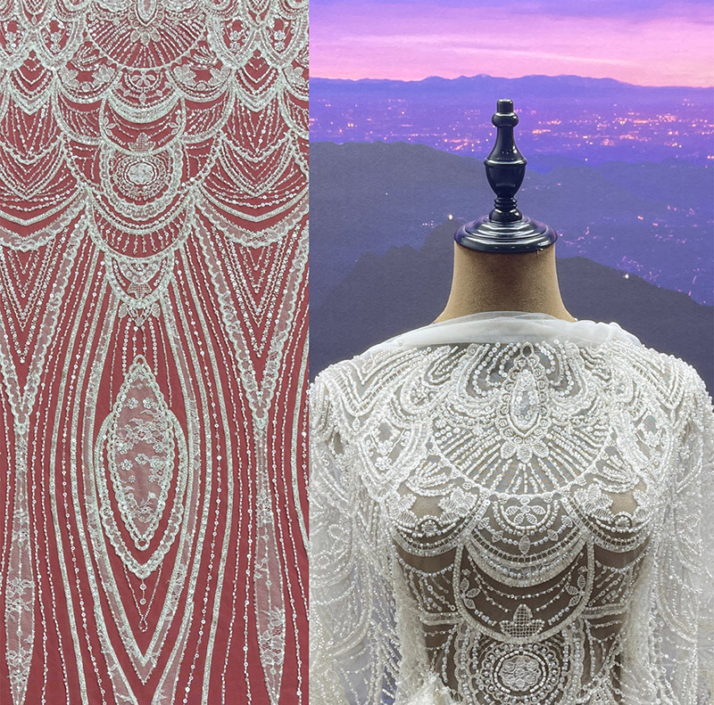 高订中东婚纱款面料